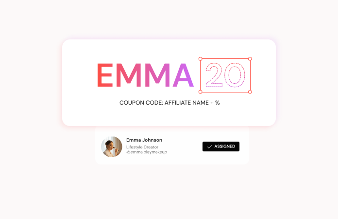 Personalized coupon mockup