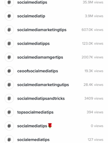 TikTok trending hashtag
