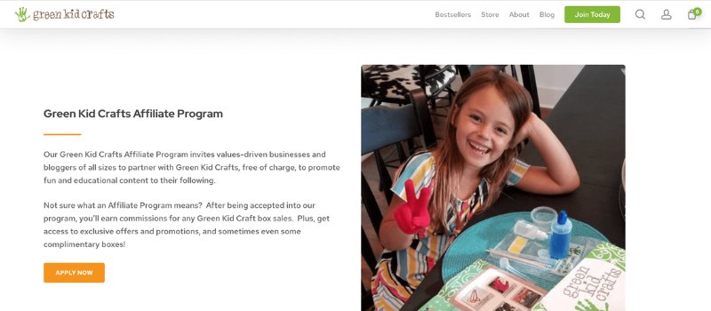 Green kit crafts is top 7 Affiliate Programs for Mom Bloggers