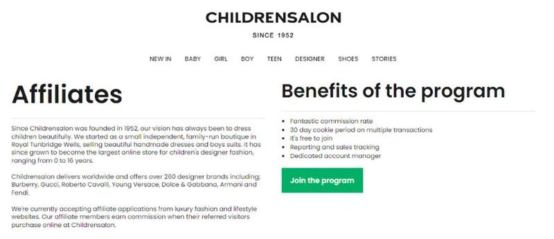 Children's Affiliate Programs 13