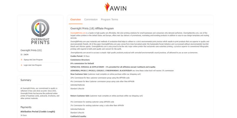 Printing Affiliate Programs 6