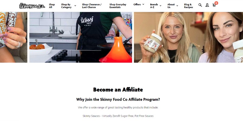 skinny food co affiliate program