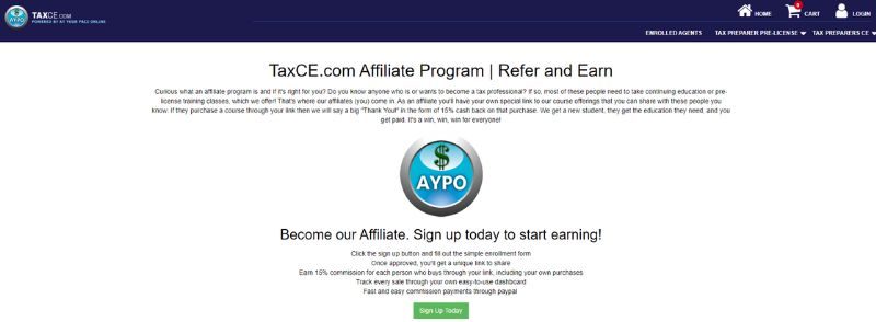 Tax Preparation Affiliate Programs 8