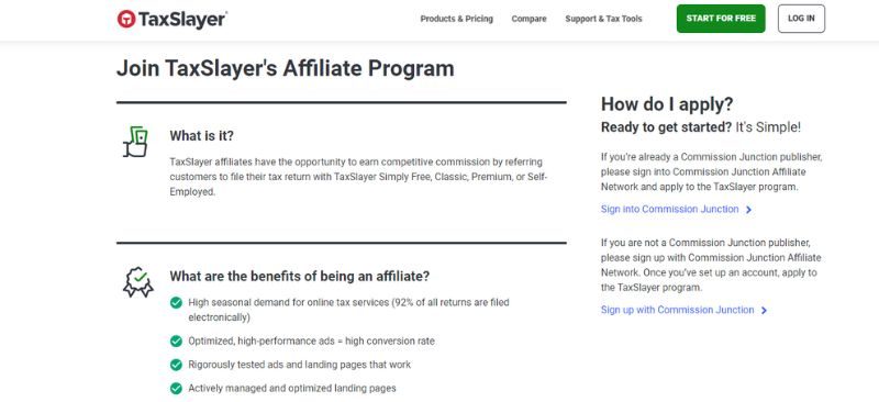 Tax Preparation Affiliate Programs 7