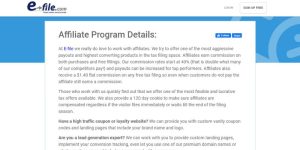 Tax Preparation Affiliate Programs 6