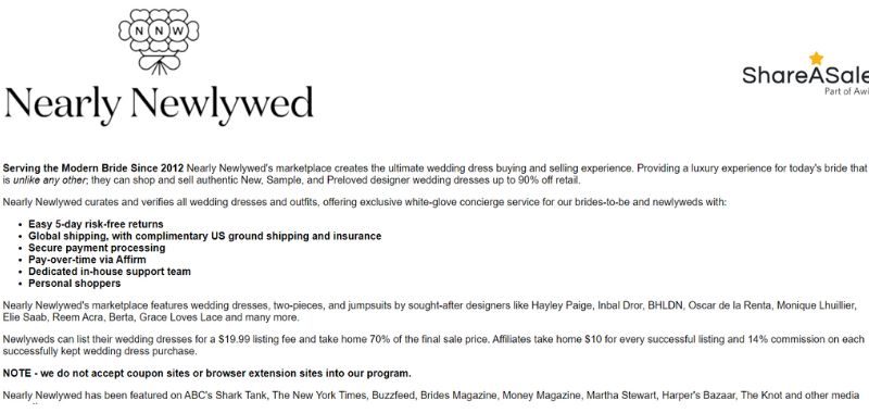 Wedding Affiliate Programs 9