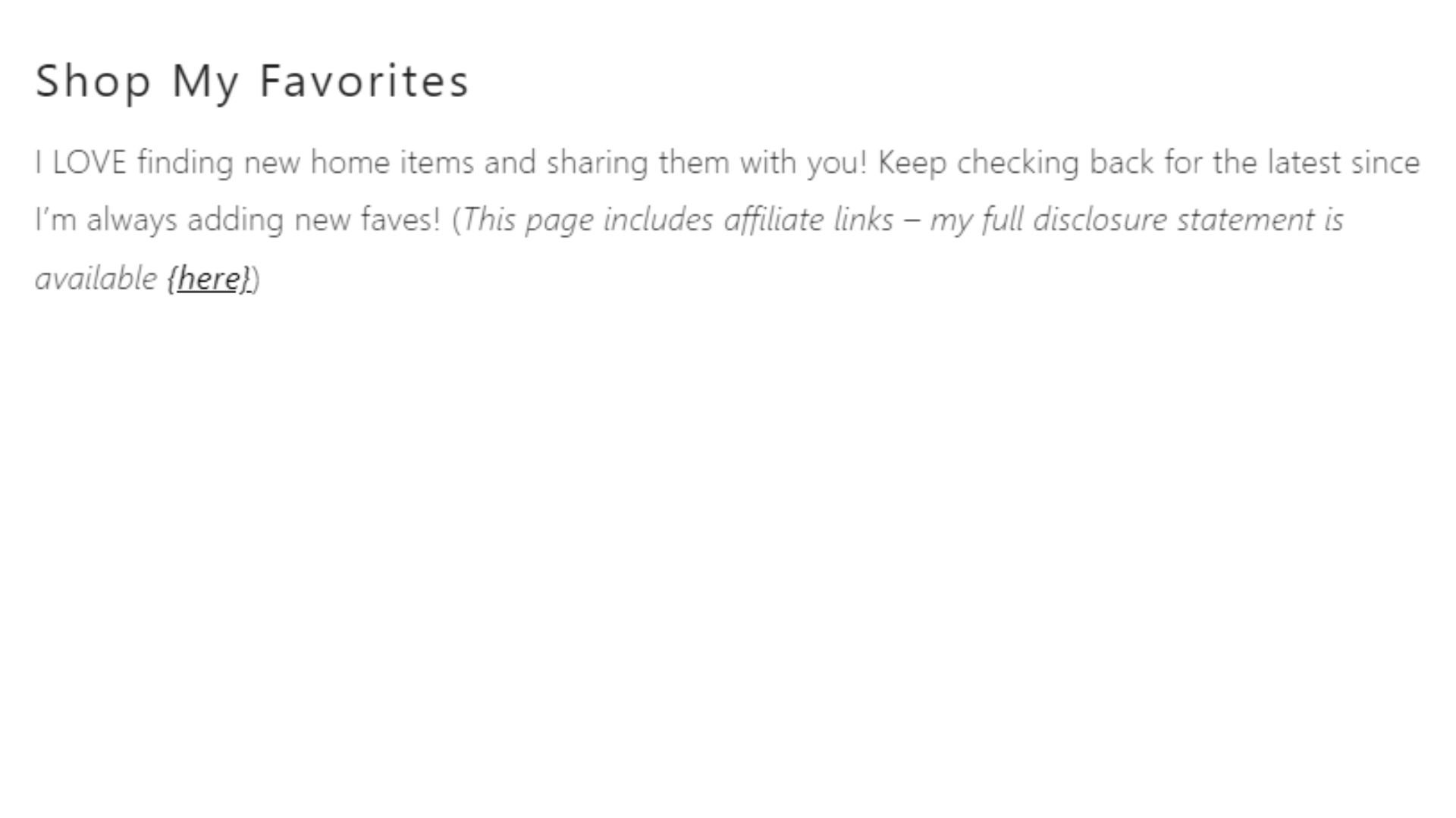 affiliate disclosure examples 1